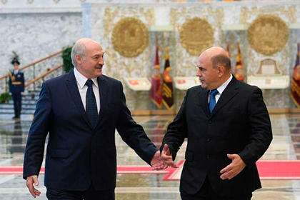 Мишустин прибыл на встречу с Лукашенко