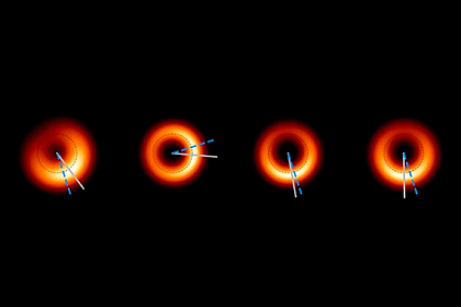 Получены новые снимки гигантской черной дыры