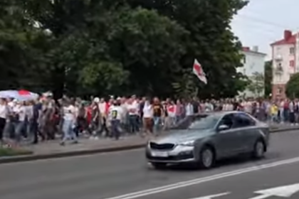 В Минске началась многотысячная акция протеста